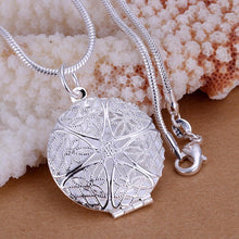 Silver Chain Pendant Necklace Box Chain Mother Girls Gift Jewelry SM6