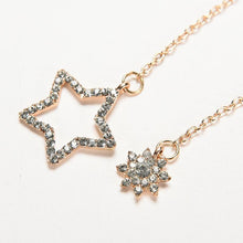 Small Fresh Snowflake Tassel Long Section Earrings For Women Women Stars Moon Asymmetrical Stud Earrings SM6