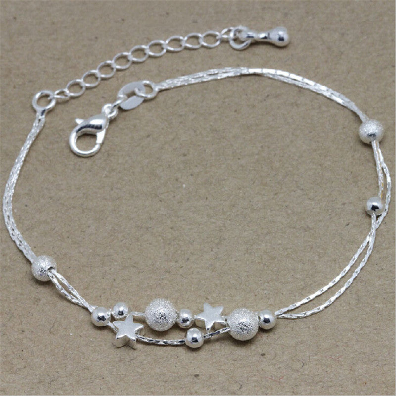 Style Star Pendant Charm Chain Bracelet Women Bracelets Jewelry Friendship Gifts to Friends Lover  SM6
