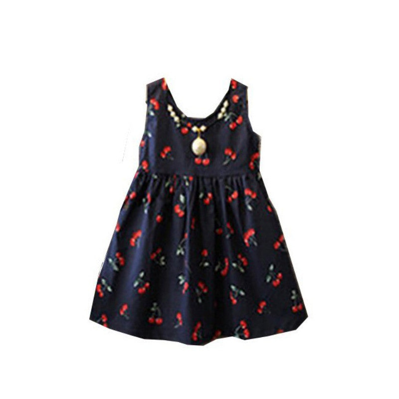 Fashion Style Family Matching Outfits Mother And Daughter Sleeveless Print Mini Tutu Dress LE4 SM6