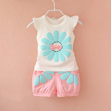 Toddler Baby Girls Clothing Set Sunflower Girls Clothes Sets Kids Casual Sport Suit Set SM6