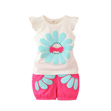 Toddler Baby Girls Clothing Set Sunflower Girls Clothes Sets Kids Casual Sport Suit Set SM6