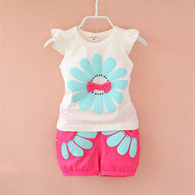 Toddler Baby Girls Clothing Set Sunflower Girls Clothes Sets Kids Casual Sport Suit Set SM6