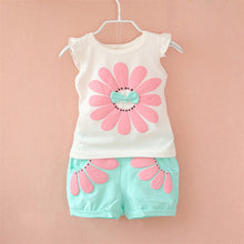 Toddler Baby Girls Clothing Set Sunflower Girls Clothes Sets Kids Casual Sport Suit Set SM6