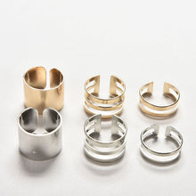 Top Of Finger Over The Midi Tip Finger Above The Knuckle Open Ring For Women Jewelry Gold Sliver Color 3pc SM6