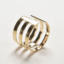Top Of Finger Over The Midi Tip Finger Above The Knuckle Open Ring For Women Jewelry Gold Sliver Color 3pc SM6