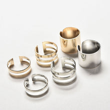 Top Of Finger Over The Midi Tip Finger Above The Knuckle Open Ring For Women Jewelry Gold Sliver Color 3pc SM6