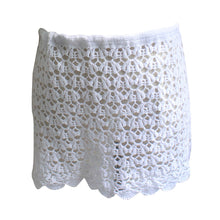 Fashion Women Bikini Bottoms Cover Up Lace Crochet Skirts Beachwear White SM6