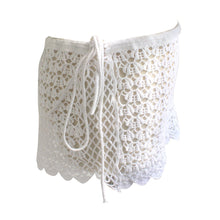 Fashion Women Bikini Bottoms Cover Up Lace Crochet Skirts Beachwear White SM6