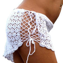 Fashion Women Bikini Bottoms Cover Up Lace Crochet Skirts Beachwear White SM6