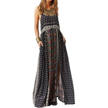 Fashion Women Evening Party Backless Long Maxi Dress High Slit Sundress Dresses SM6