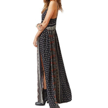 Fashion Women Evening Party Backless Long Maxi Dress High Slit Sundress Dresses SM6