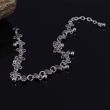Women Foot Chain Antique Silver Flower Small Bell Anklet Ankle Bracelet Foot Chain Jewelry SM6