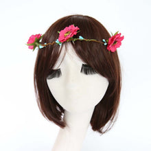 Fashion Women Girls Bridal Flower Crown Headband Wedding Prom Beach Floral Garland Hairband PE3 SM6