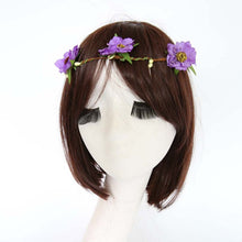 Fashion Women Girls Bridal Flower Crown Headband Wedding Prom Beach Floral Garland Hairband PE3 SM6