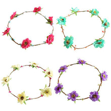 Fashion Women Girls Bridal Flower Crown Headband Wedding Prom Beach Floral Garland Hairband PE3 SM6