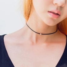 Women Jewelry Black Tattoo Choker Necklace Choker Chunky Bib Statement Necklace Elastic Adjustable For Patty SM6