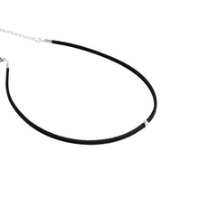 Women Jewelry Black Tattoo Choker Necklace Choker Chunky Bib Statement Necklace Elastic Adjustable For Patty SM6