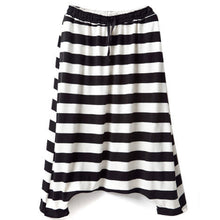 Fashion Women Low Crotch Haroun Hip Hop Harem Pants Cropped Baggy Striped TrousersSM6