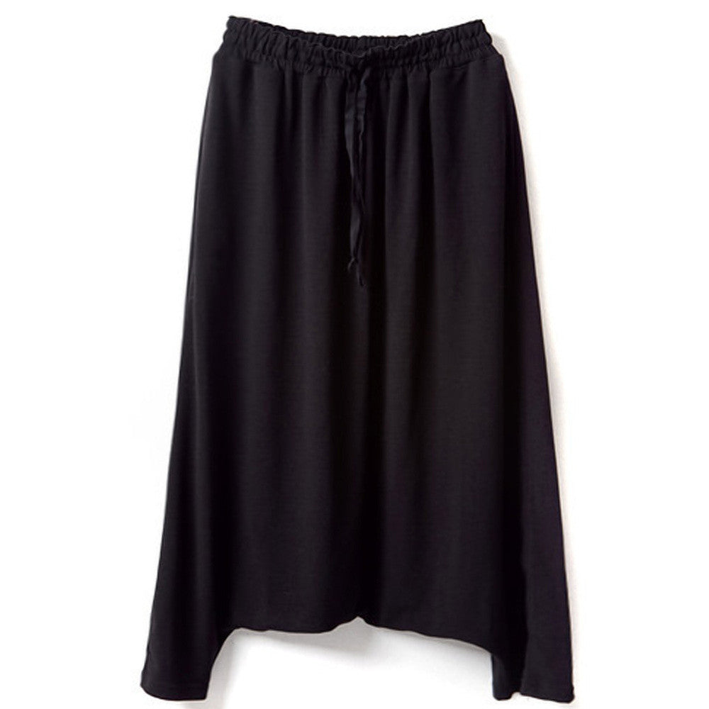 Fashion Women Low Crotch Haroun Hip Hop Harem Pants Cropped Baggy Striped TrousersSM6