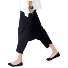 Fashion Women Low Crotch Haroun Hip Hop Harem Pants Cropped Baggy Striped TrousersSM6