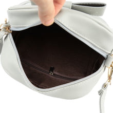 Women Mini Crossbody Bags Soft PU Bow Solid Color Casual Small Shoulder Messenger Bag BlackGreyBeige Small Square Bag SM6