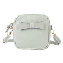 Women Mini Crossbody Bags Soft PU Bow Solid Color Casual Small Shoulder Messenger Bag BlackGreyBeige Small Square Bag SM6