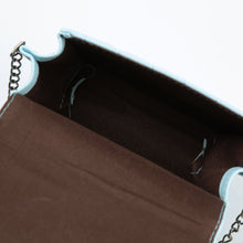 Women Mini Crossbody Bags Soft PU Solid Color Plaid Casual Small Shoulder Messenger Bag BlueGreyPink Metal Chain Bag SM6