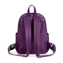 Women Nylon Backpack Leather Splicing Mochilas Mujer Metal Zipper Casual Waterproof Schoolbag School Girls Travel Bag SM6