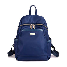 Women Nylon Backpack Leather Splicing Mochilas Mujer Metal Zipper Casual Waterproof Schoolbag School Girls Travel Bag SM6