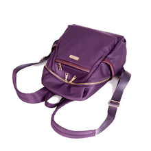 Women Nylon Backpack Leather Splicing Mochilas Mujer Metal Zipper Casual Waterproof Schoolbag School Girls Travel Bag SM6