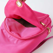 Women Nylon Backpack Zipper Pocket Zip Opening Shoulder Strap Student School Bag BlackRose Backpacks For Teenage Girls SM6