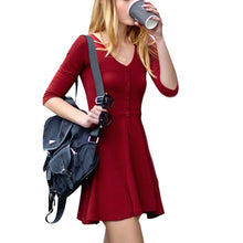 Fashion Women Pleated Cotton Slim Short Sleeve Cotton Skater Mini DressSM6