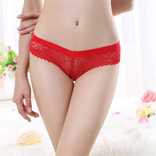 Women Sexy Lace Thong Low Waist V-string Briefs Panties Thongs G-string Lingerie Women Underwear SM6