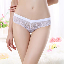 Women Sexy Lace Thong Low Waist V-string Briefs Panties Thongs G-string Lingerie Women Underwear SM6
