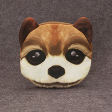 Women Shoulder Bag Cute Dog Animal Head Print Zipper Closure Detachable Strap Mini Messenger Bag Crossbody Bag SM6