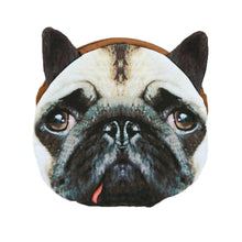Women Shoulder Bag Cute Dog Animal Head Print Zipper Closure Detachable Strap Mini Messenger Bag Crossbody Bag SM6