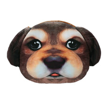 Women Shoulder Bag Cute Dog Animal Head Print Zipper Closure Detachable Strap Mini Messenger Bag Crossbody Bag SM6