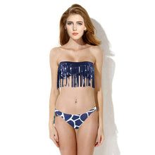 Fashion Women Tassel Bikini Bandage Push-Up Swimsuit Bathing Beachwear Swimwear SM6