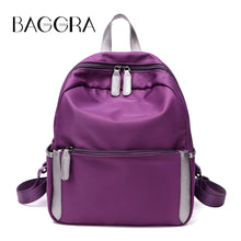 Women Waterproof Nylon Backpack Grab Handle Backpacks For Teenage Girls Zip Closure Pockets Kawaii Travels School Bags SM6