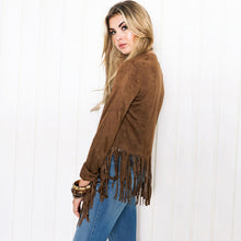 Fashion Women's Casual Long Sleeve Tassel Cardigan Sweater Jacket Coats Outwear PY3 SM6