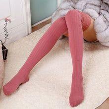 Women's Lace Cotton Over Knee Thigh Stockings Knit High Stocking PY3 SM6