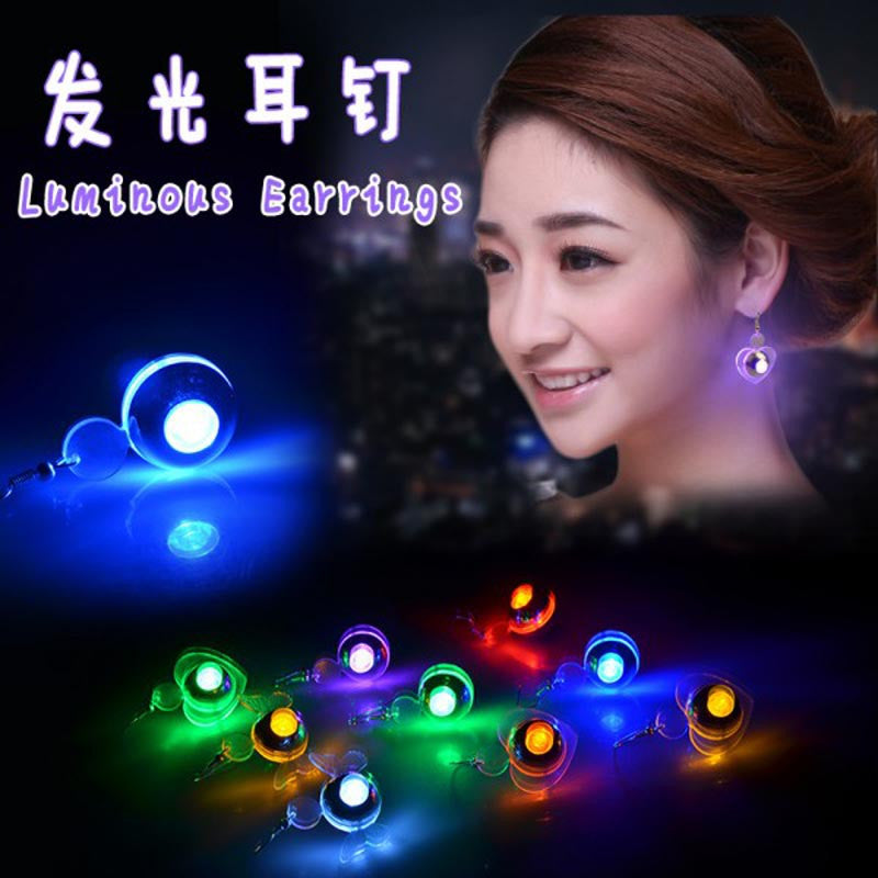 Fashion women Round Designed LED Earrings Plastic Resin stud earrings SM6