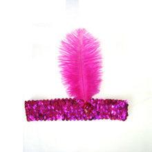 Feather Headband 1920's Flapper Sequin Headpiece Costume Head Band Party Favor Headwear SM6