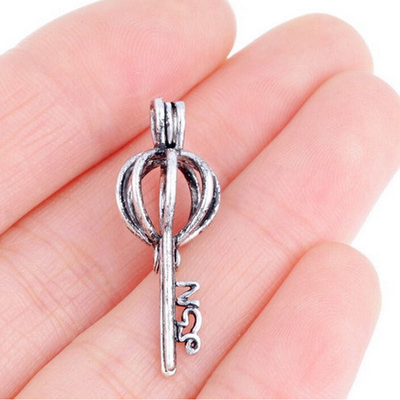 Fine Jewelry European Atlantis Locket Necklace Jewelry Bronze Hollow Key Glowing Pendant Silver Glow In The Dark Necklace SM6