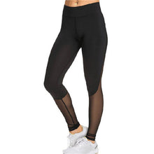 Fitness Leggings Women High Waist Patchwork Mesh Leggings Skinny Push Up Calzas Deportivas Mujer Fitness Legins SM6