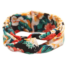 Floral Print Turban Headband Baby Top Knot Headband Girls Headwrap Head Band Hair Accessories Headwear Bandeau Bebe Fille LE3 SM6