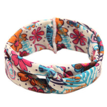 Floral Print Turban Headband Baby Top Knot Headband Girls Headwrap Head Band Hair Accessories Headwear Bandeau Bebe Fille LE3 SM6