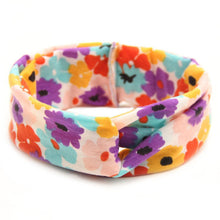 Floral Print Turban Headband Baby Top Knot Headband Girls Headwrap Head Band Hair Accessories Headwear Bandeau Bebe Fille LE3 SM6