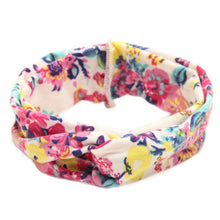Floral Print Turban Headband Baby Top Knot Headband Girls Headwrap Head Band Hair Accessories Headwear Bandeau Bebe Fille LE3 SM6